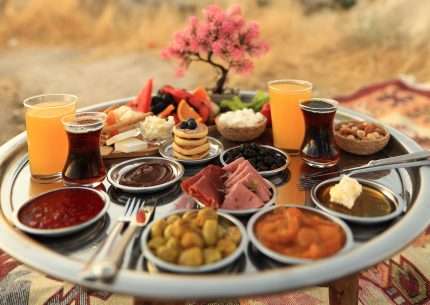 Cappadocia sunrise village breakfast and hot air balloons