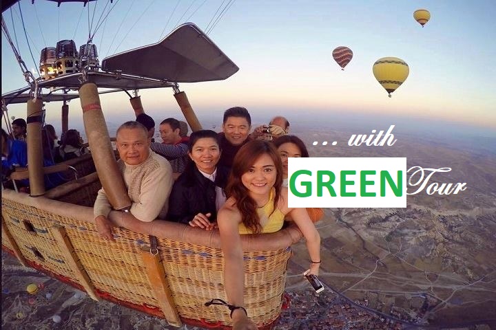 Cappadocia Balloon Flight at Sunrise with Green