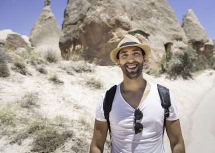 Cappadocia Blue Tour hiking through Red and Rose Valleys with local guide