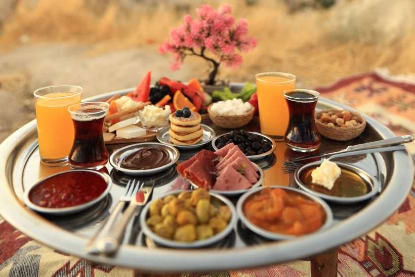 Cappadocia sunrise village breakfast and hot air balloons
