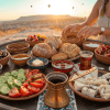 Breakfast with Hot Air Balloon Views in Cappadocia Breakfast with Hot Air Balloon Views in Cappadocia